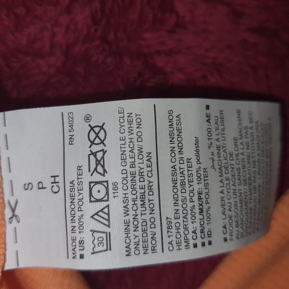 Old Navy Active Womens Waffled Long Sleeve Thermal Top Small Orange - Picture 6 of 8